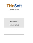 BeTwin VS User Manual