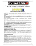 MODEL D3600 User Online Manual