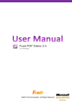Foxit PDF Editor 2.0 User Manual