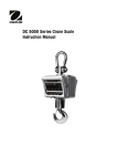 DC 5000 Series Crane Scale Instruction Manual