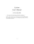 Cyclone User`s Manual