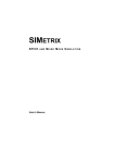 SIMetrix User`s Manual