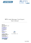 IMTx Inteli Manager Tool Expertl User manual