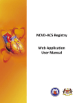 NCVD-ACS User Manual - Association of Clinical Registries, Malaysia