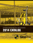 2014 SitePro Catalog - Benchmark Precision Instruments Inc.