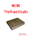 User guide for the configuration of the Drack with the Race Studio