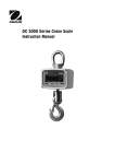 DC 3000 Series Crane Scale Instruction Manual