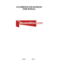 ACCOMMODATION BUSINESS USER MANUAL