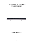 high power led wall washer light user manual