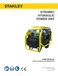 GTR20B01 User Manual - Stanley Hydraulic Tools