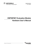 DSP56F807EVMUM User`s Manual