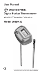 User Manual Digital Pocket Thermometer Model 20250-32