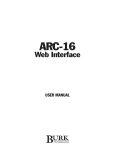 ARC-16 Web Interface User Manual