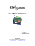 R325 Single Axis Controller/Driver User Manual