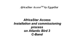 AfricaStar Access Installation and commissioning process