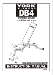 York DB4 Bench - User`s manual