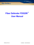 Fiber Defender FD525R User Manual