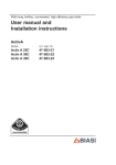 User manual and Installation instructions