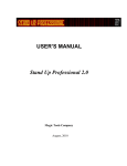 User`s Manual Template - Stand Up Professional