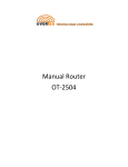 Manual Router OT-2504