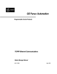 TCP/IP Ethernet Communications for the Series 90 PLC User`s Manual