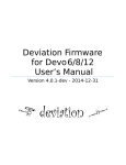 Deviation User`s Manual for Devo 6/8/10