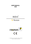 RIDA X-Screen Manual ENG 591 englisch - 0401-RR-0009-07