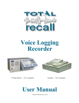 Total Recall (TRL/TRR) Owner`s Manual V4.00u, Jun. 2005