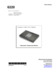 USER`S MANUAL - Measurement Computing