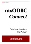 mxODBC Connect User Manual and Installation Guide