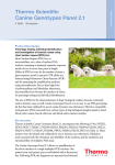 Thermo Scientific Canine Genotypes Panel 2.1