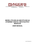 ETH-DIO-48 User Manual - ACCES I/O Products, Inc.