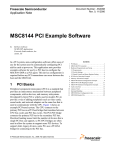 MSC8144 PCI Example Software