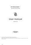 Ferro Backup System User manual