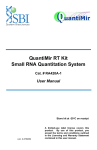 User Manual QuantiMir Small RNA Quantitation System
