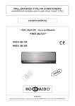 WALL-MOUNTED TYPE AIR CONDITIONERS USER`S MANUAL