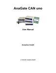 AnaGate CAN uno (incl. DIN rail case version) - Manual