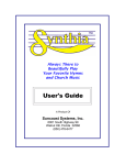 User`s Guide - Synthia Hymn Player