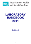 LABORATORY HANDBOOK 2011 Edition 2