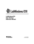 LabWindows/CVI User Interface Reference Manual