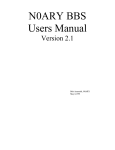 BBS User`s Manual