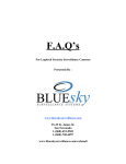 FAQ`s - Blue Sky Surveillance!