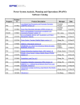 Power System Analysis, Planning and Operations (PSAPO)