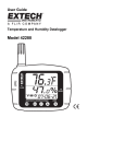 Extech 42280 Humidity Data Logger User Manual (English)