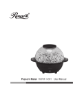 Popcorn Maker RHPM-14001 User Manual