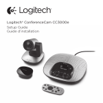 Logitech® ConferenceCam CC3000e Setup Guide Guide d`installation
