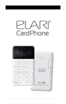 User manual - Elari Cardphone