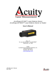 Laser distance sensors user manual