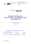 Product User Manual for SAFNWC/MSG “Precipitating Cloud” (PC