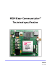 M2M Easy Communicator Technical specification